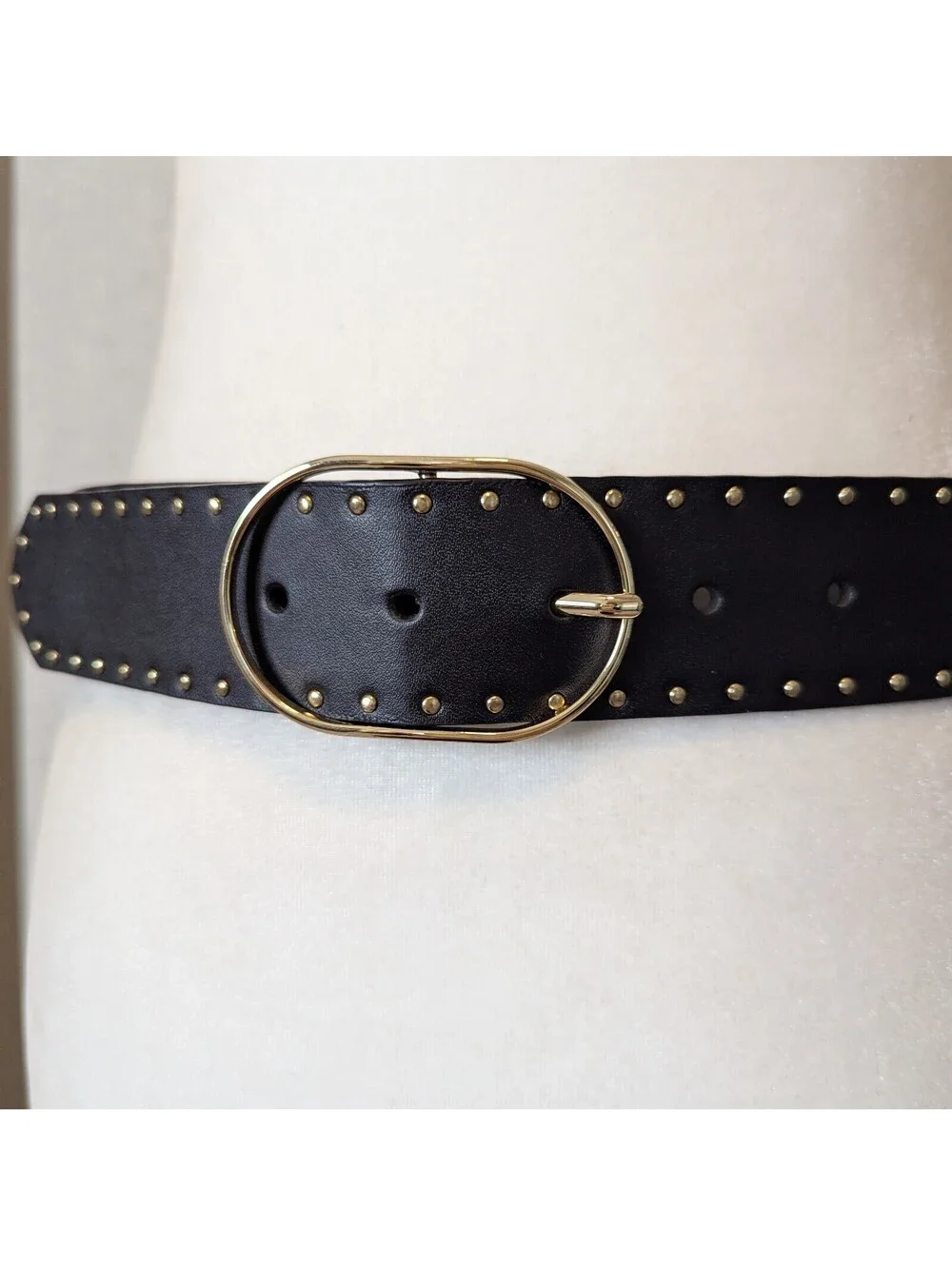 Banana Republic studded split leather belt